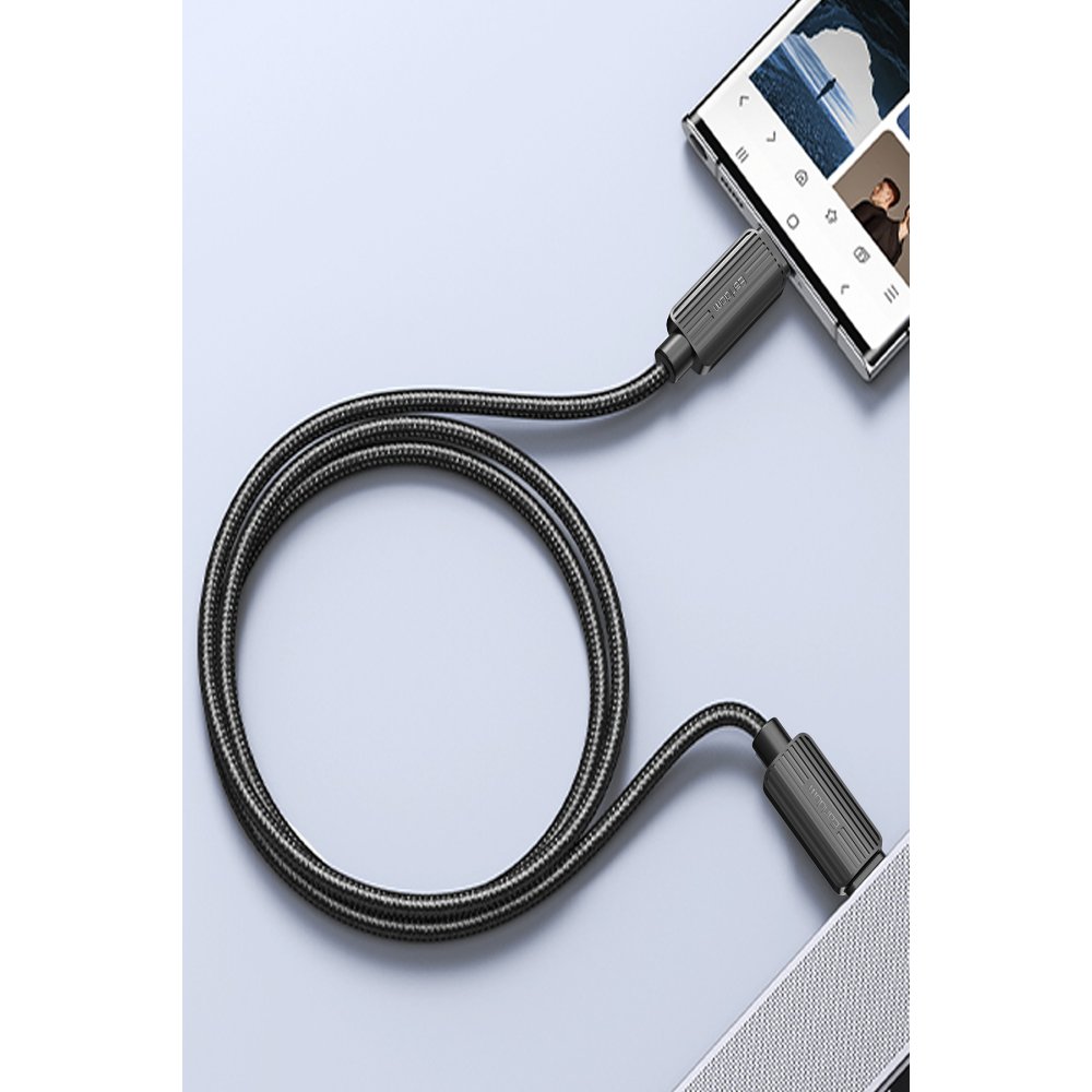 Earldom EC-188CL 1M 30W Hasırlı Type-C to Lightning PD Hızlı Şarj Kablosu - Siyah