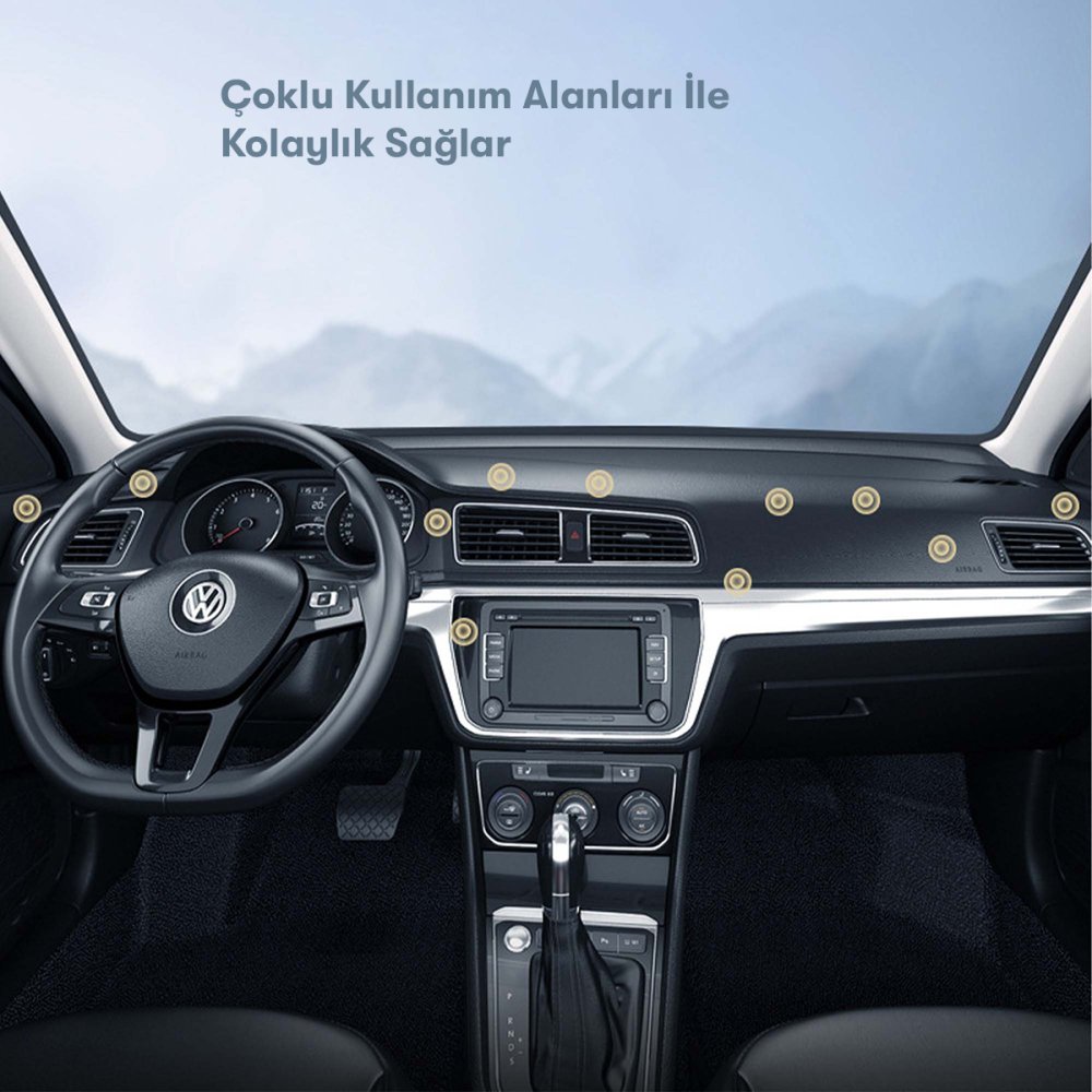 Earldom EH198 Ayarlanabilir Mıknatıslı Araç Tutucu - Siyah