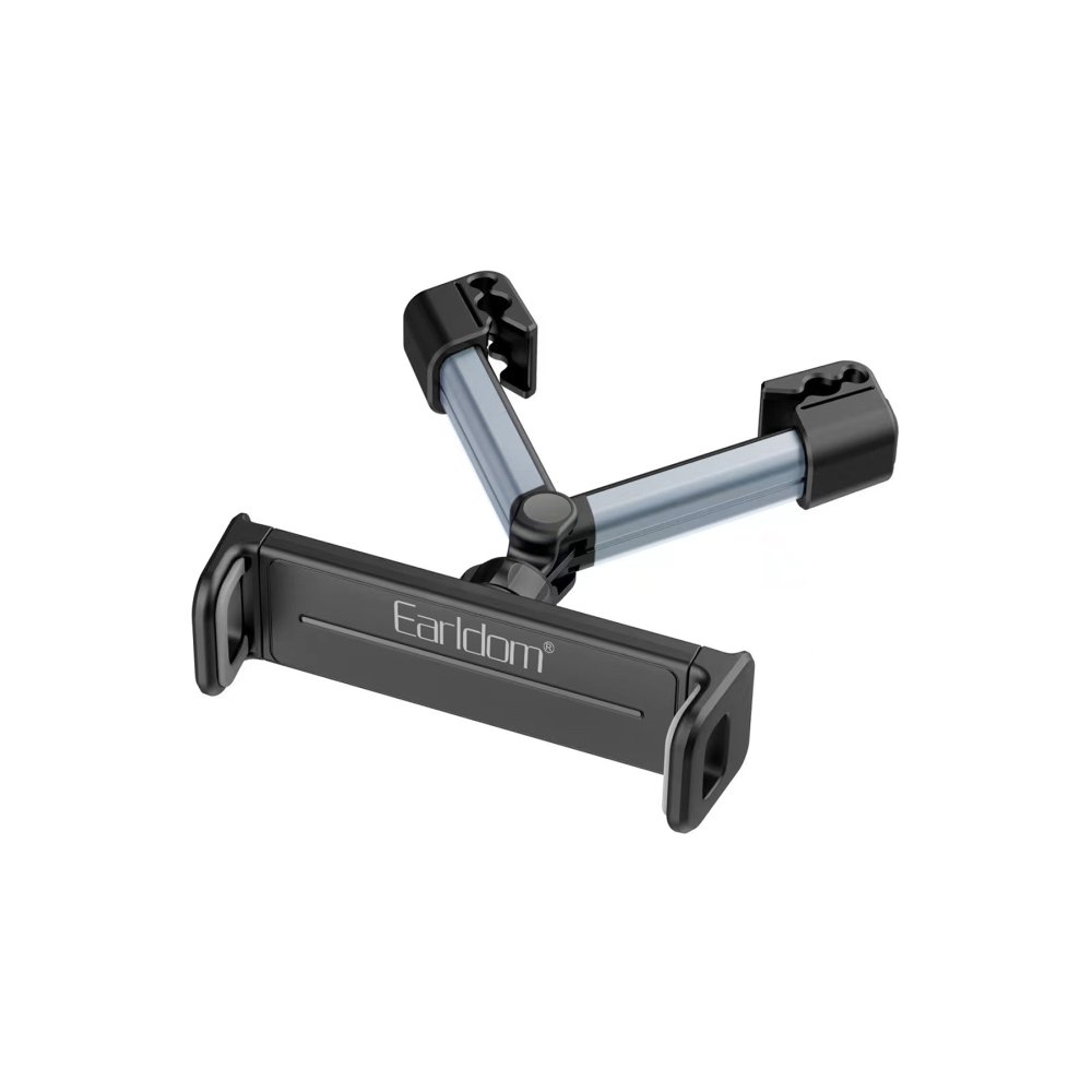 Earldom EH234 360 Derece Ayarlanabilir Klipsli Koltuk Arkası Telefon Tablet Tutucu - Siyah