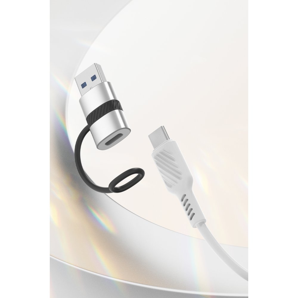 Earldom OT91A Tak Çalıştır USB to Type-C Dönüştürücü - Gümüş