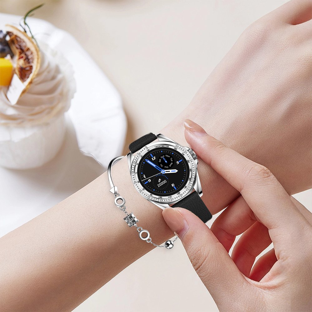 Earldom SW15 1.19 inç Amoled Ekranlı IP68 Su Geçirmez Sağlık Takip Özellikli Akıllı Saat - Siyah