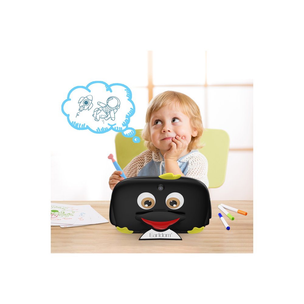 Earldom TP02 Çocuk İçin Gelişim Eğitici Tablet - Siyah