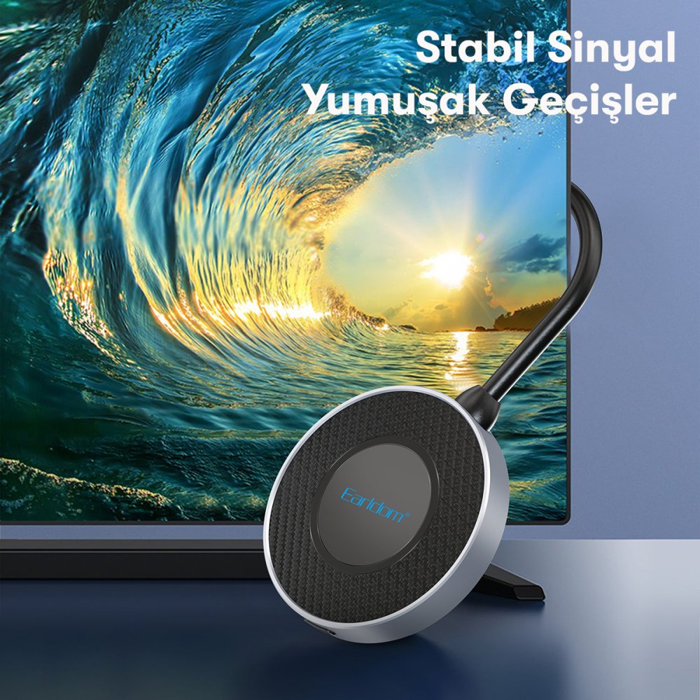 Earldom W7+ 4K Kablosuz Görüntü Aktarıcı - Gümüş