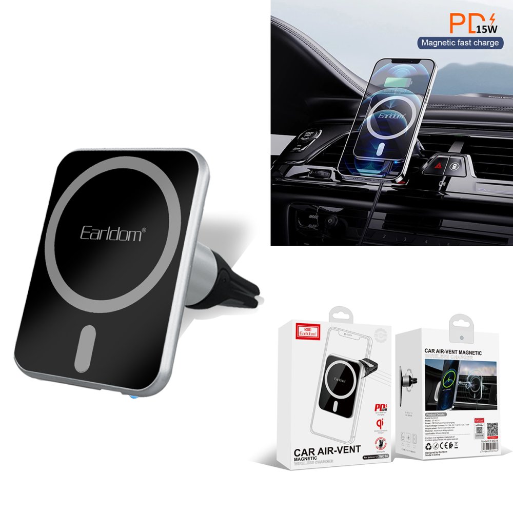 Earldom WC14 Magsafe Araç Tutucu - Siyah