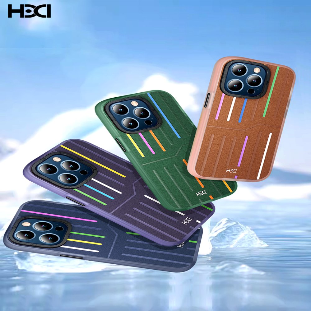 HDD iPhone 15 Pro Kılıf HBC-221 Roma Kapak - Derin Mor