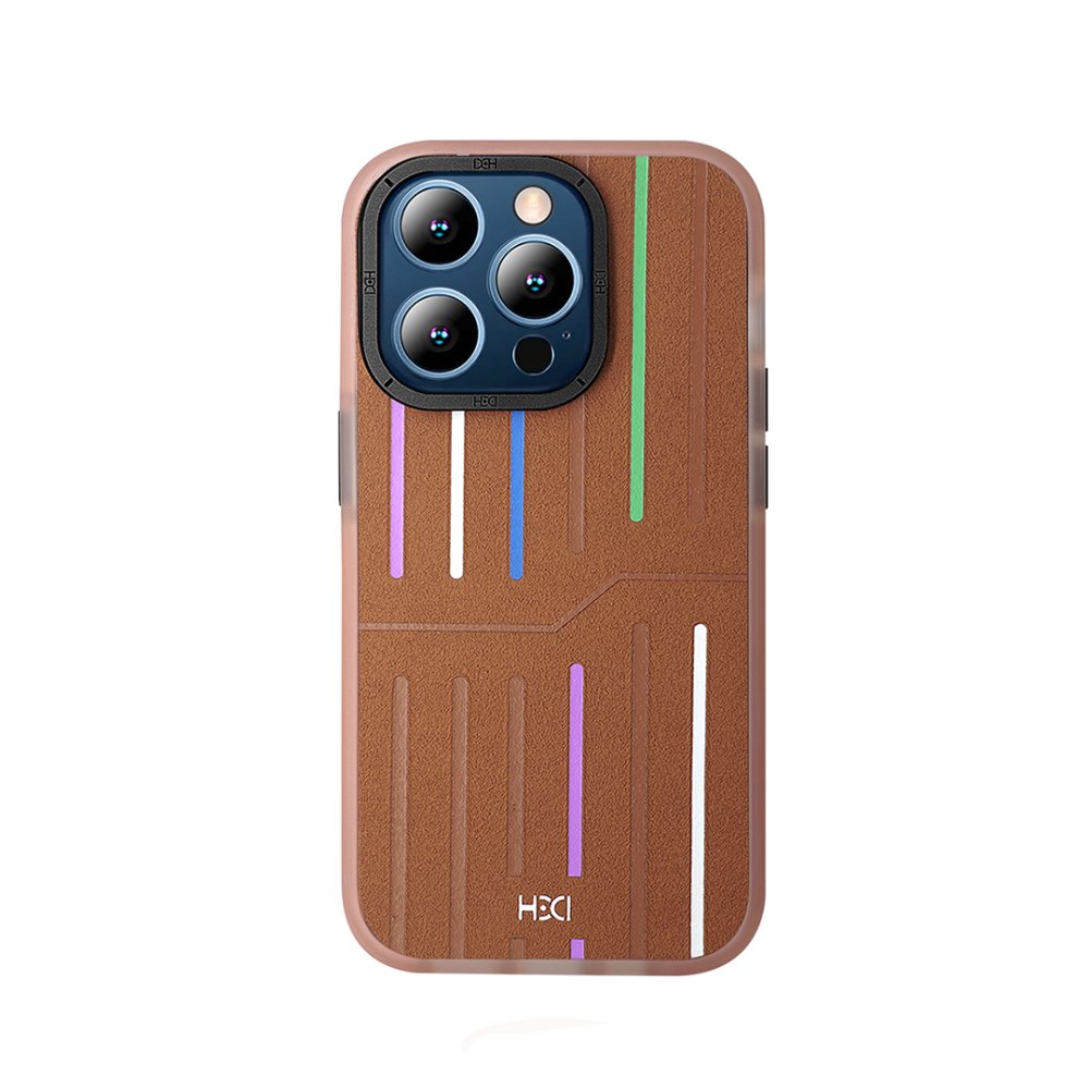 HDD iPhone 15 Pro Kılıf HBC-221 Roma Kapak - Kahverengi