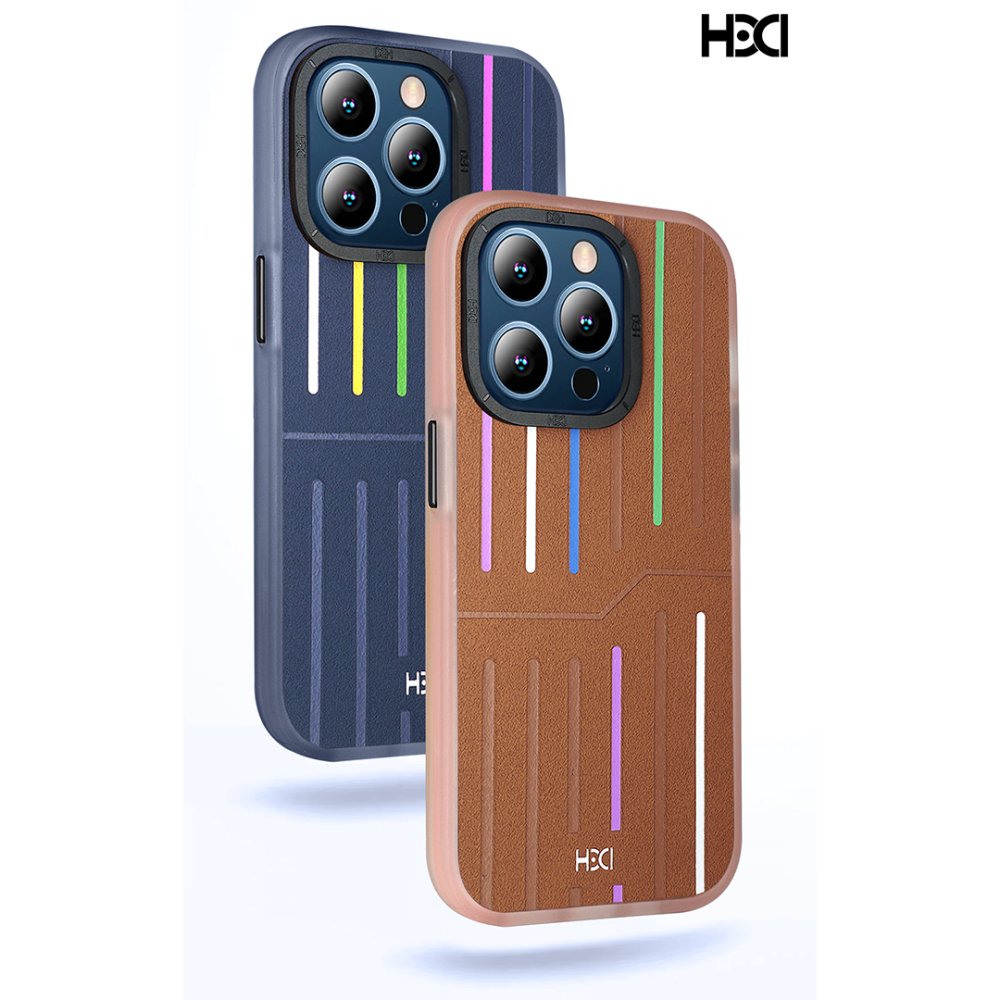 HDD iPhone 15 Pro Kılıf HBC-221 Roma Kapak - Kahverengi