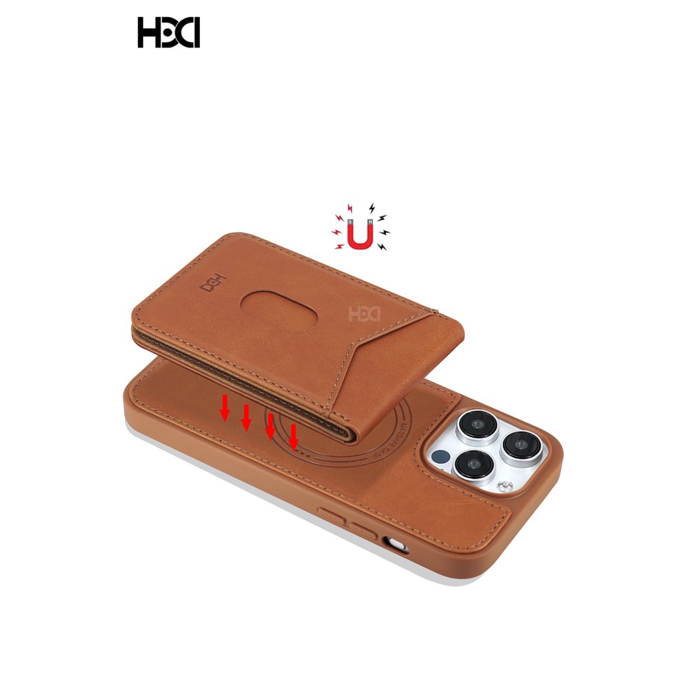 HDD iPhone 15 Pro Max HBC-246 Ottawa Magnet Kartvizitli Standlı Kapak - Lacivert