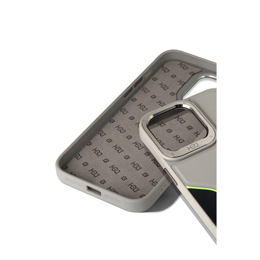 HDD iPhone 15 Pro Max HBC-264 Lambor Karbon Fiber Sport Kapak - Natural Grey