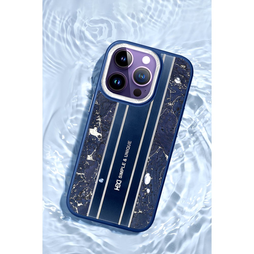 HDD iPhone 15 Pro Max Kılıf HBC-188 Astra Kapak - Lacivert