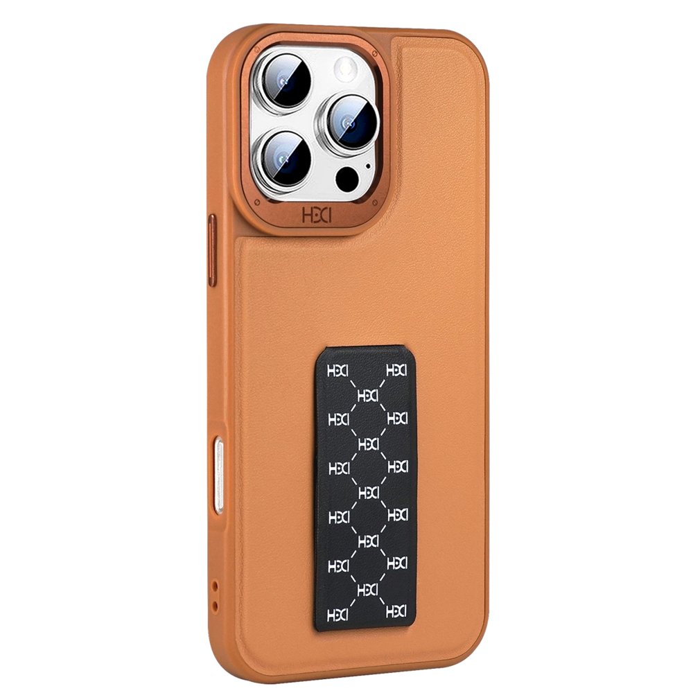 HDD iPhone 16 Pro HBC-265 Madrid Magsafe Standlı Kapak - Kahverengi