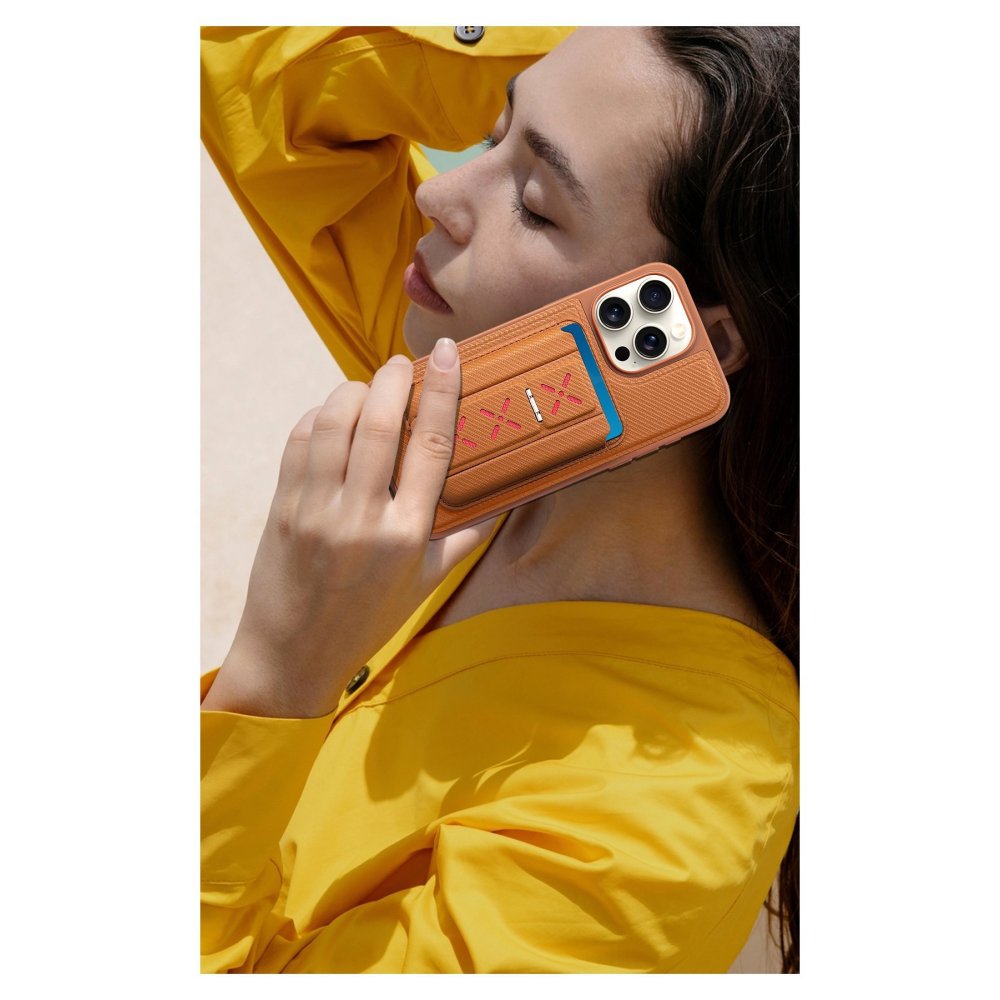 HDD Samsung Galaxy S24 Ultra HBC-258 Hamburg Magnet Kartvizitli Standlı Kapak - Natural Grey