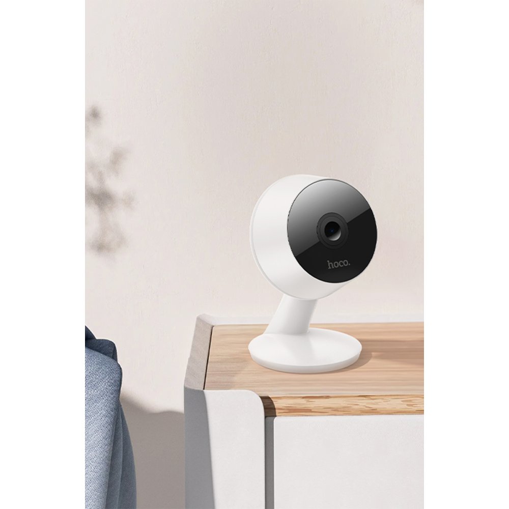 Hoco D3 1080P 3MP Wifi İç Mekan Kamera - Beyaz