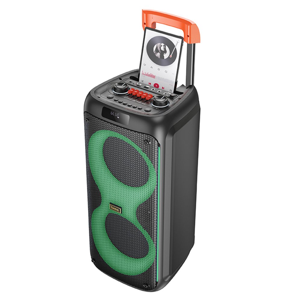 Hoco HA7 Leader Mikrofonlu Bluetooth Kablosuz Hoparlör - Siyah