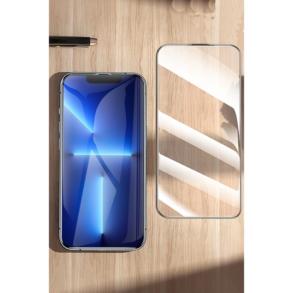 Hoco iPhone 15 Pro 9D Dustproof Cam Ekran Koruyucu - Siyah