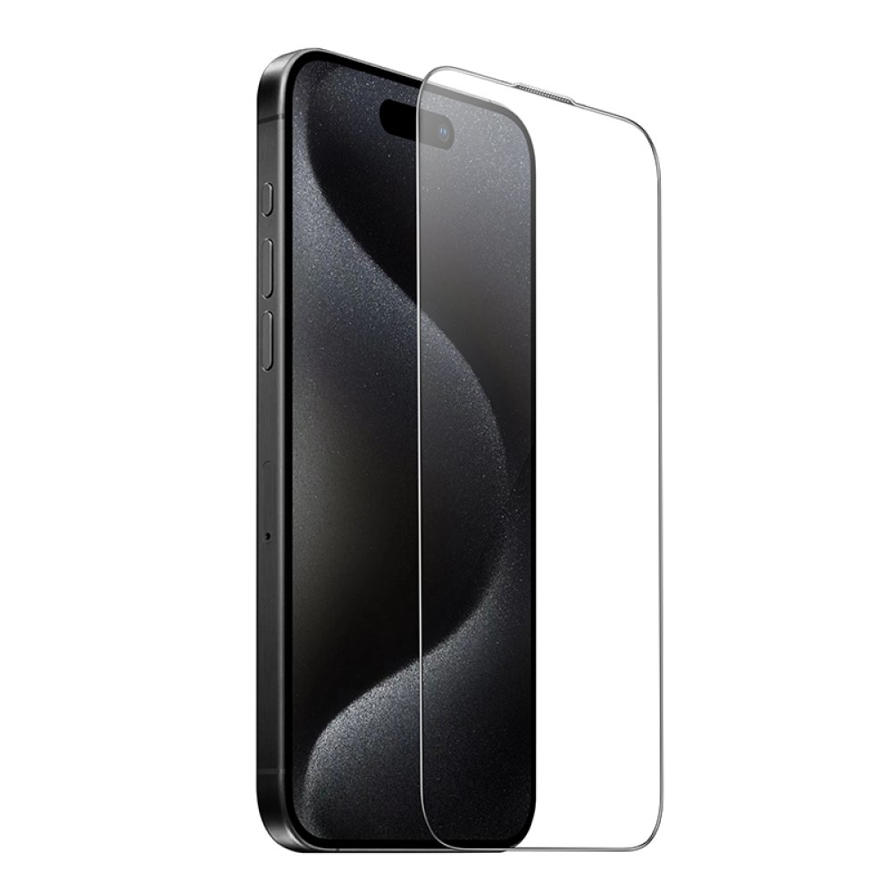 Hoco iPhone 16 Pro Max 9D Dustproof Cam Ekran Koruyucu - Siyah