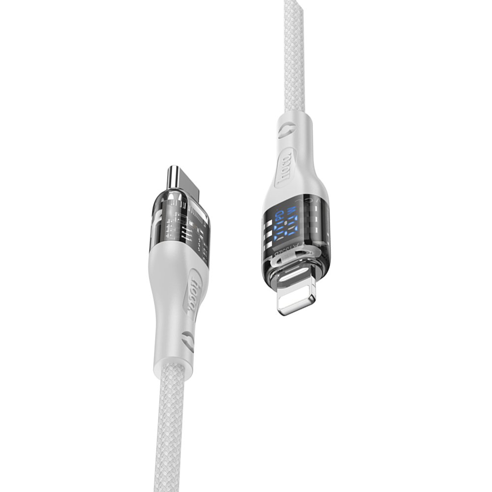 Hoco U115 1.2M PD Type-C to Lightning Şarj Data Kablosu - Gri