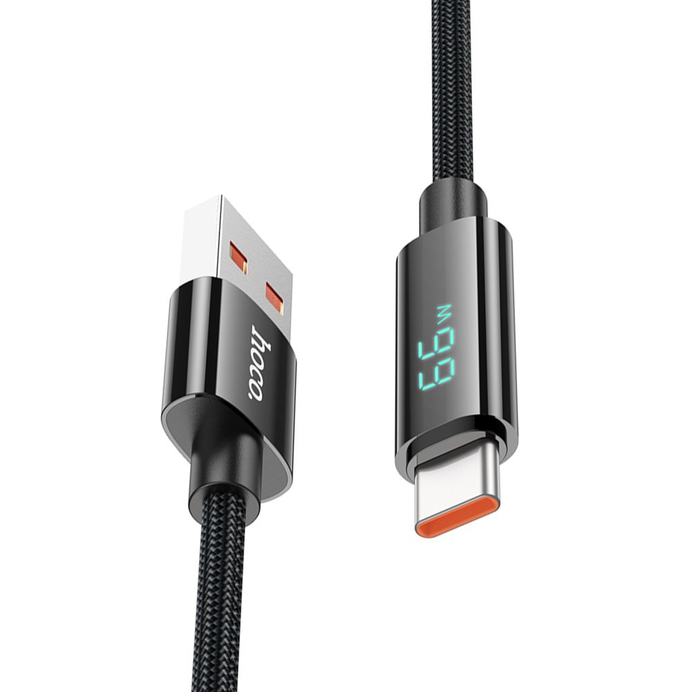 Hoco U125 1.2M Benefit USB to Type-C Şarj Data Kablosu - Siyah