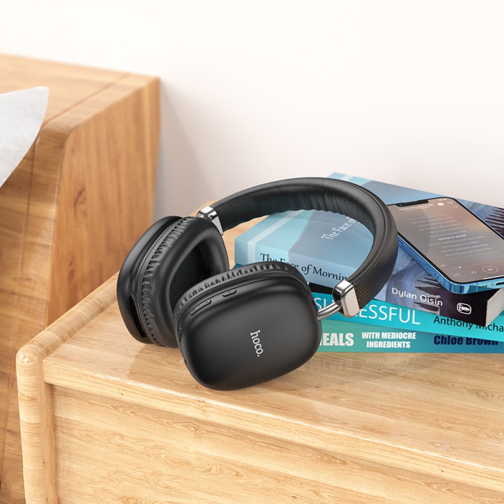 Hoco W35 Kablosuz Bluetooth Kafaüstü Kulaklık - Siyah