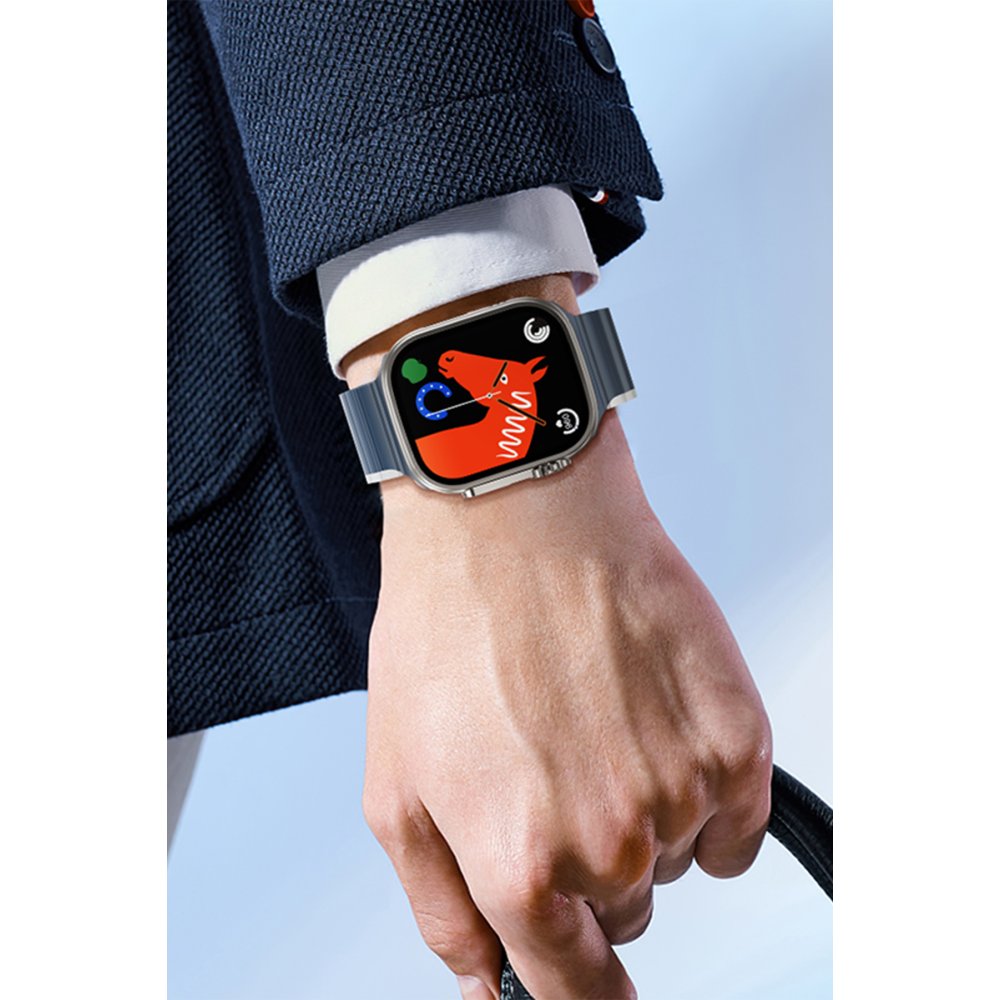 Hoco Watch 38mm AS102 Silikon Kordon - Yıldız Işığı-Turuncu