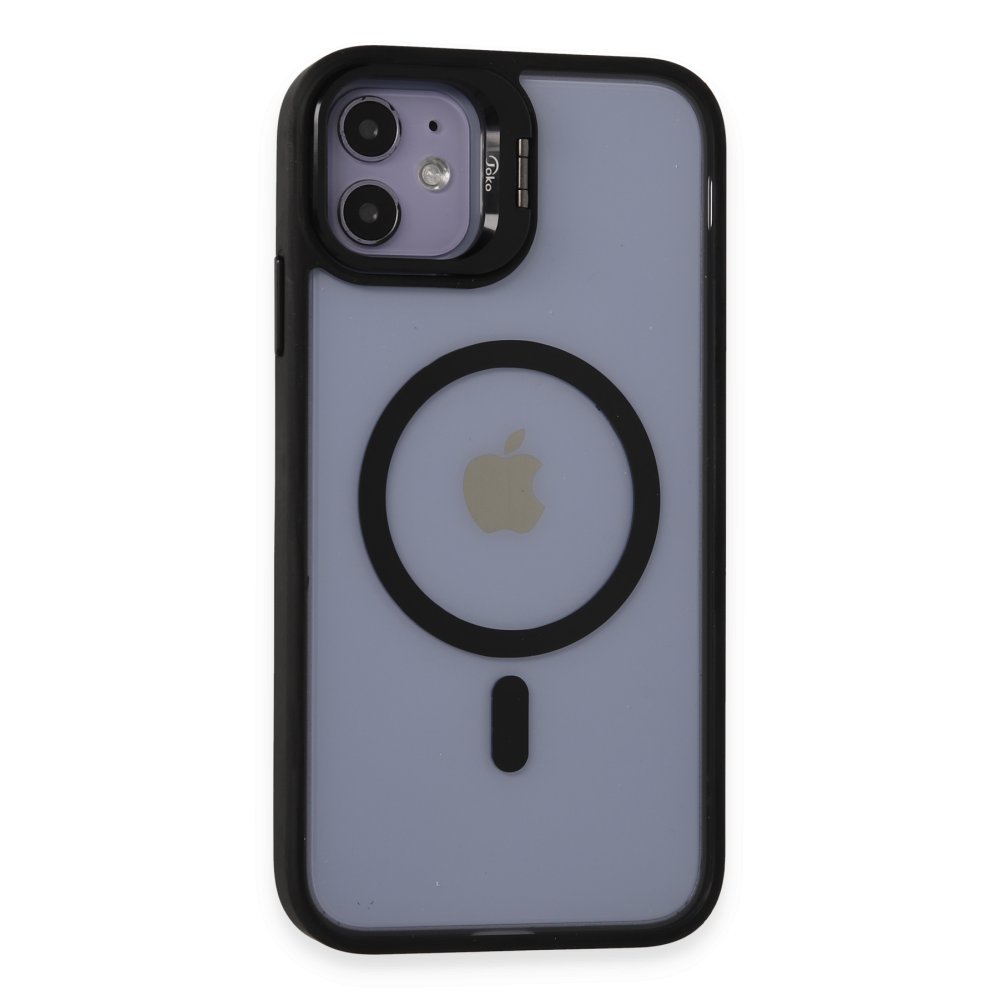 Joko iPhone 11 Kılıf Roblox Lens Magsafe Standlı Kapak - Siyah