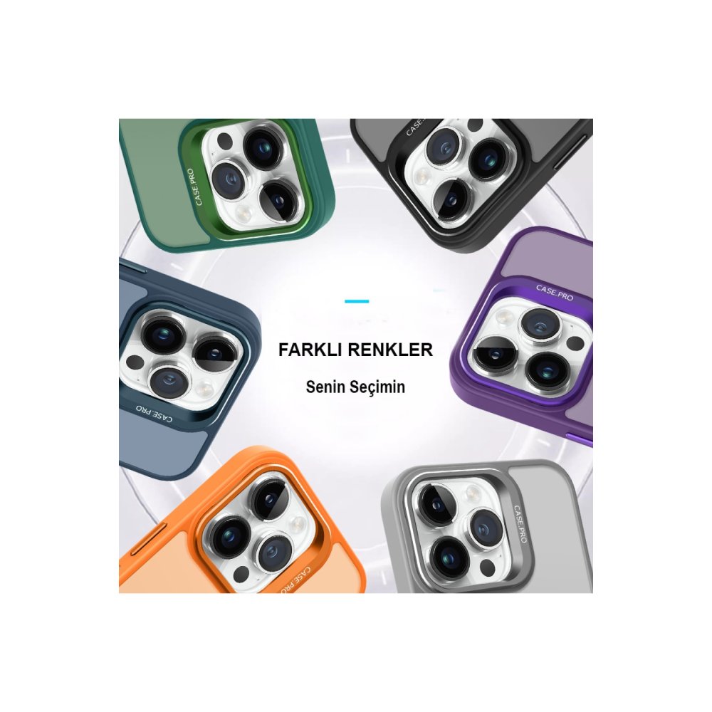 Joko iPhone 12 Flet Lens Magsafe Kapak - Gri