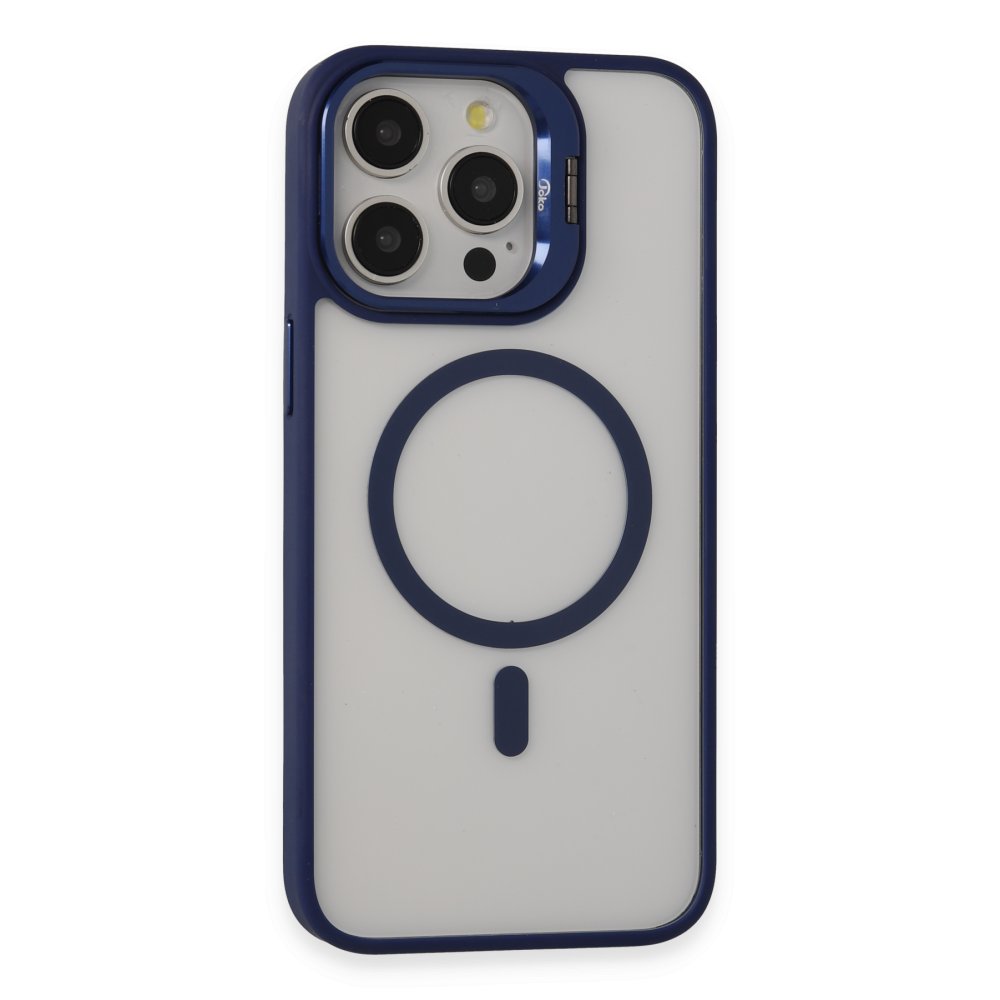 Joko iPhone 13 Pro Max Kılıf Roblox Lens Magsafe Standlı Kapak - Lacivert