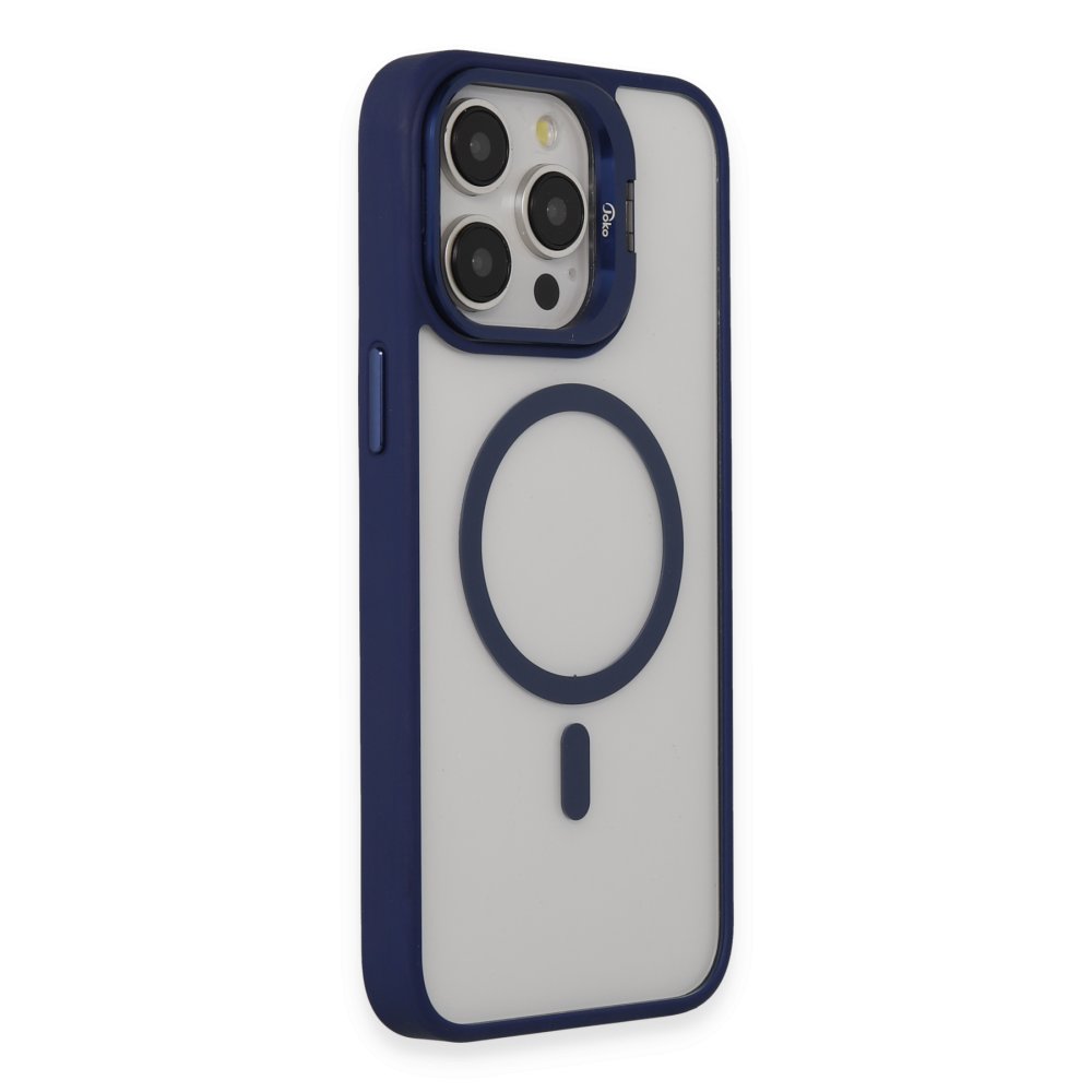 Joko iPhone 13 Pro Max Kılıf Roblox Lens Magsafe Standlı Kapak - Lacivert