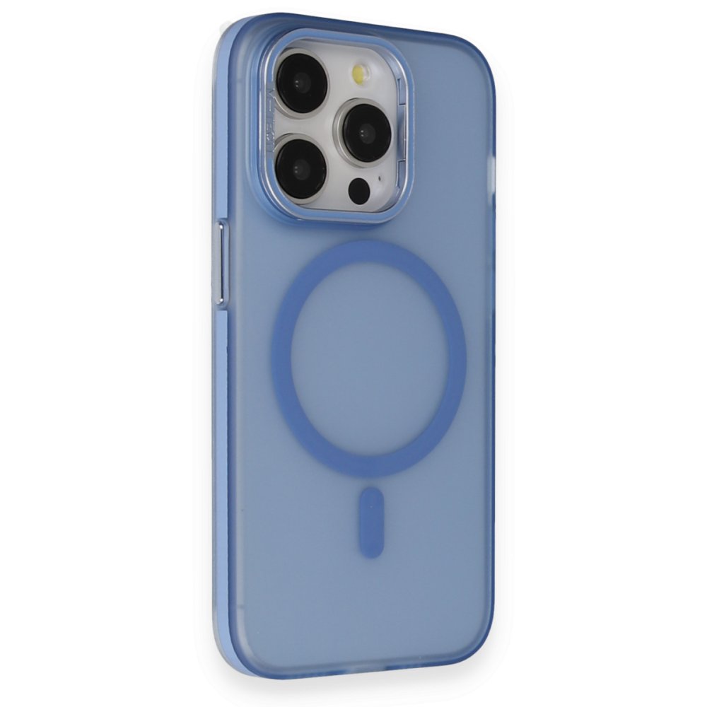 Joko iPhone 14 Frost Standlı Magsafe Kapak - Sierra Blue