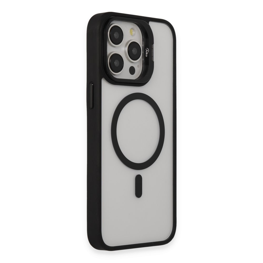 Joko iPhone 14 Pro Max Kılıf Roblox Lens Magsafe Standlı Kapak - Siyah