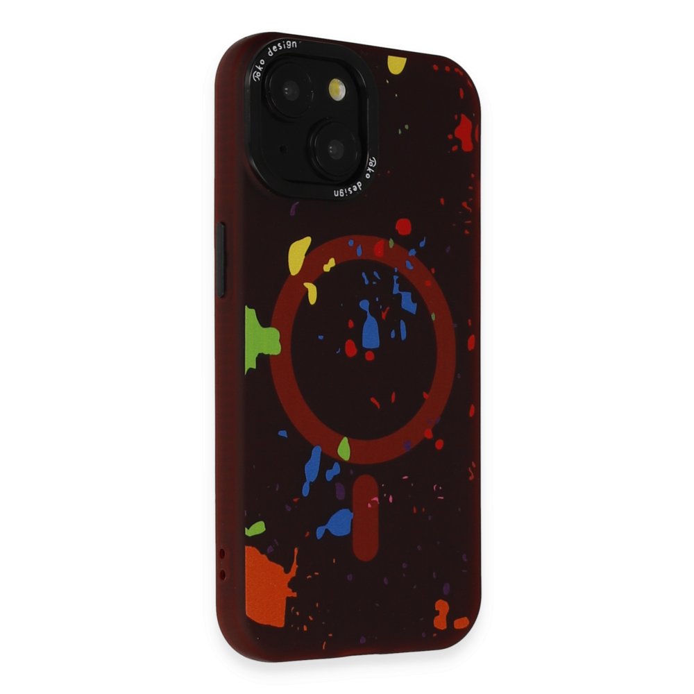 Joko iPhone 15 Colorful Magsafe Kapak - Kırmızı