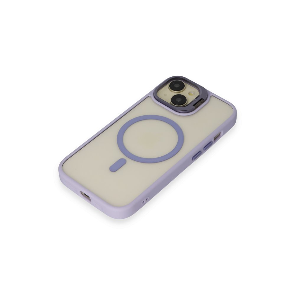 Joko iPhone 15 Kılıf Roblox Lens Magsafe Standlı Kapak - Lila