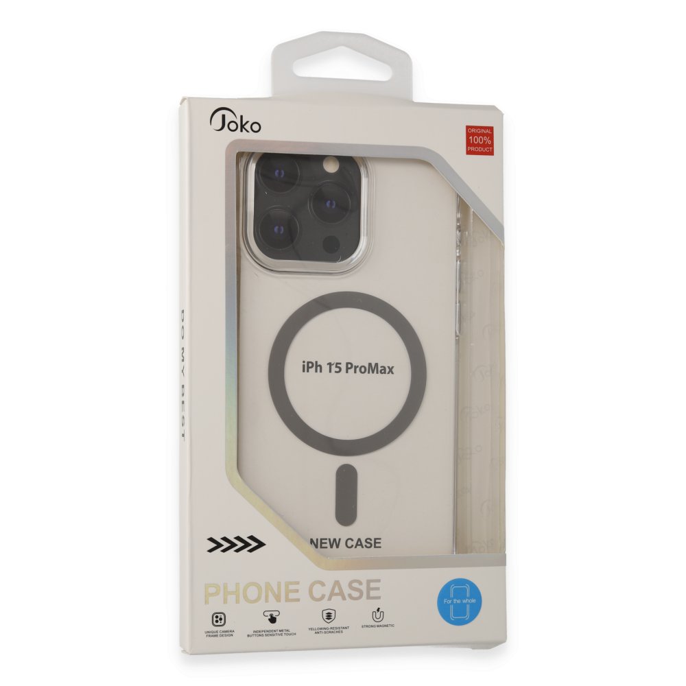 Joko iPhone 15 Pro Bubble Magsafe Kapak - Titan Gri