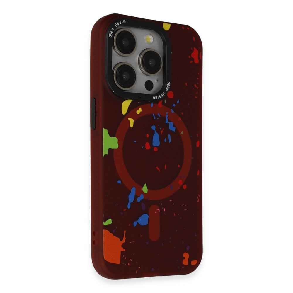 Joko iPhone 15 Pro Colorful Magsafe Kapak - Kırmızı