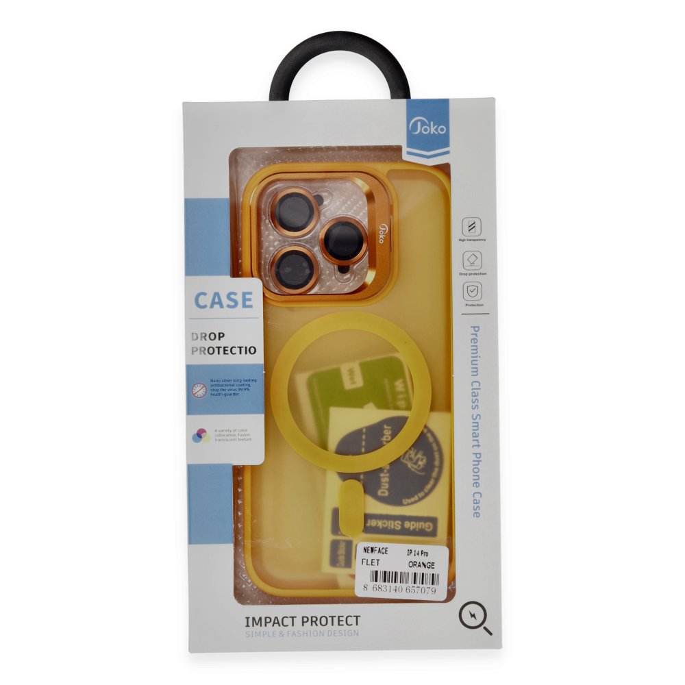 Joko iPhone 15 Pro Kılıf Flet Lens Magsafe Kapak - Siyah