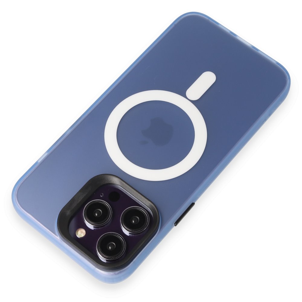 Joko iPhone 15 Pro Kılıf Mateks Magsafe Kapak - Sierra Blue