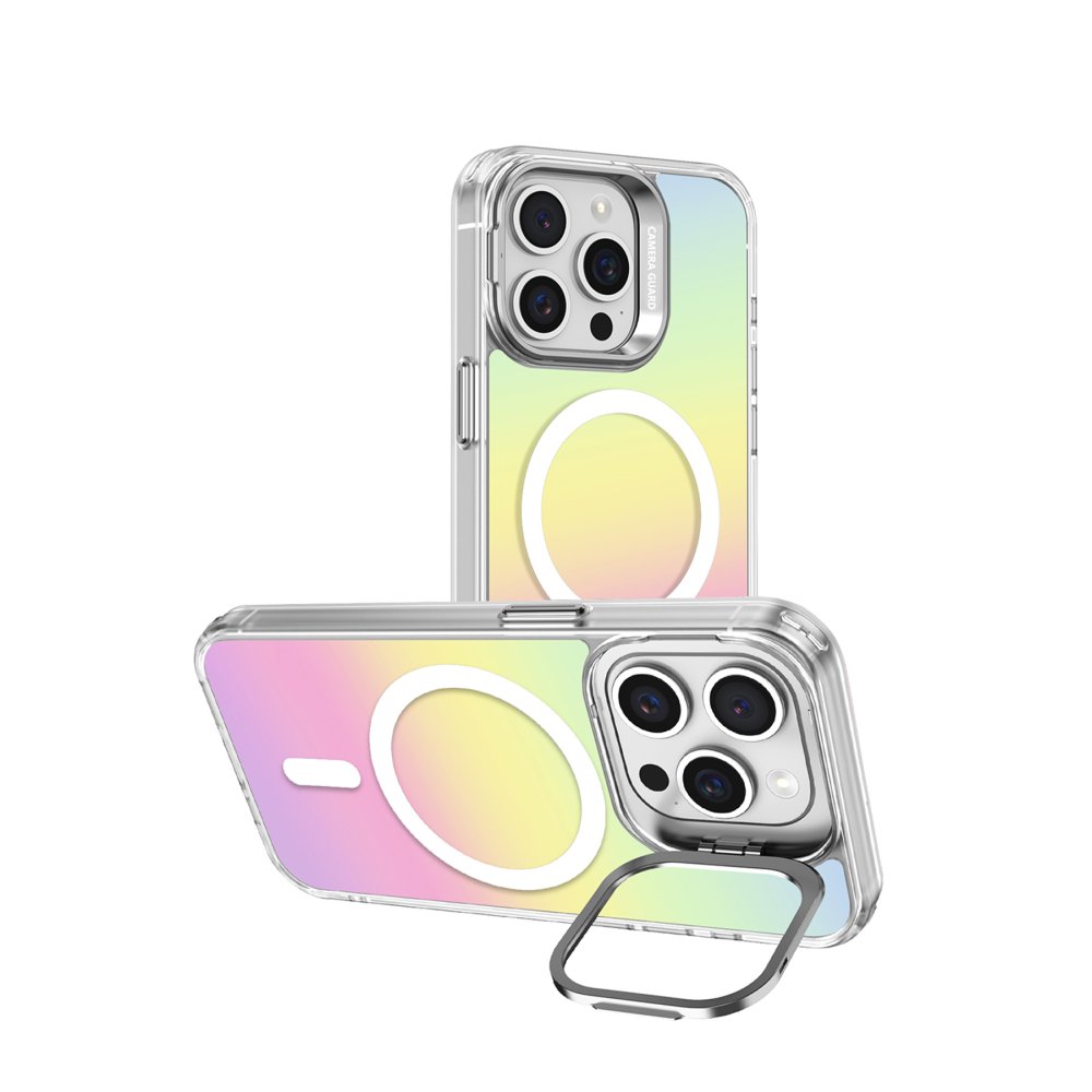 Joko iPhone 15 Pro Max Armor Magsafe Kapak - Rainbow