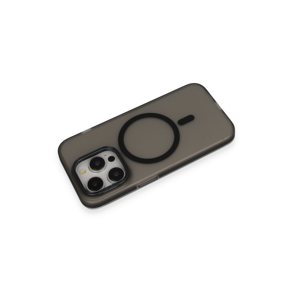 Joko iPhone 15 Pro Max Frost Standlı Magsafe Kapak - Siyah