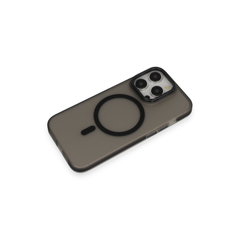 Joko iPhone 15 Pro Max Frost Standlı Magsafe Kapak - Siyah