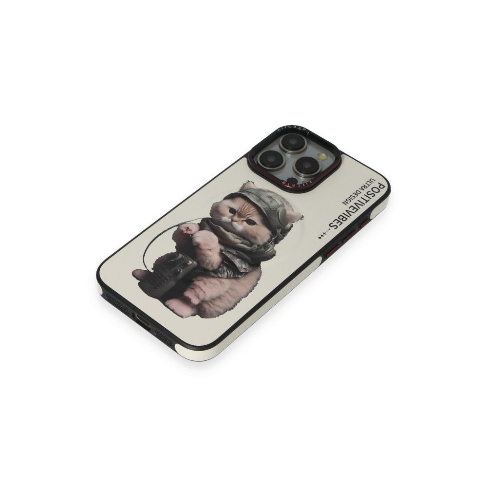 Joko iPhone 15 Pro Max Fun Magsafe Kapak - Beyaz