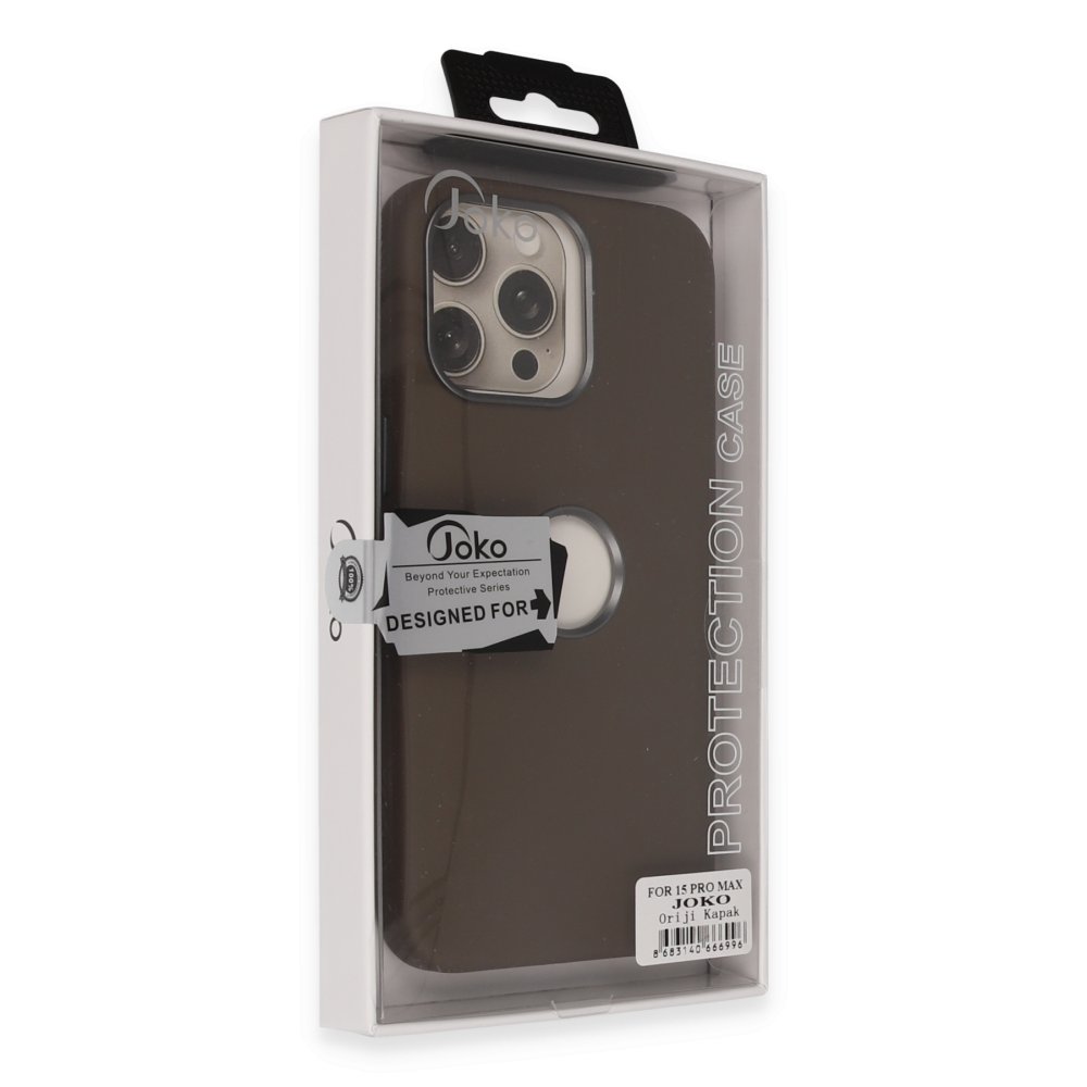 Joko iPhone 15 Pro Oriji Kapak - Kahverengi