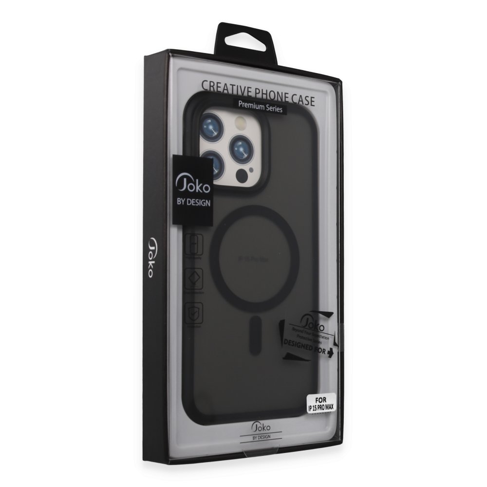 Joko iPhone 15 Pro Toras Airbag Magsafe Kapak - Siyah
