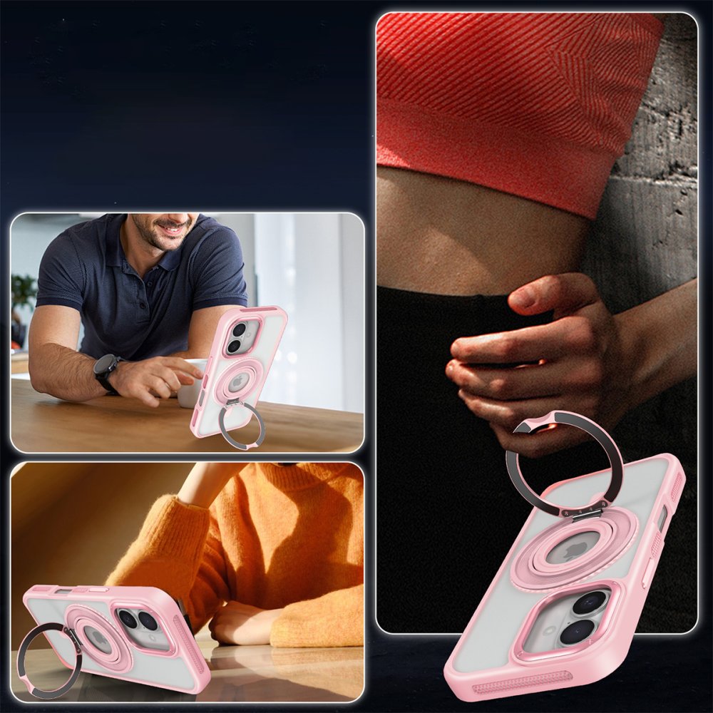 Joko iPhone 16 Banza Magsafe Standlı Kapak - Derin Mor