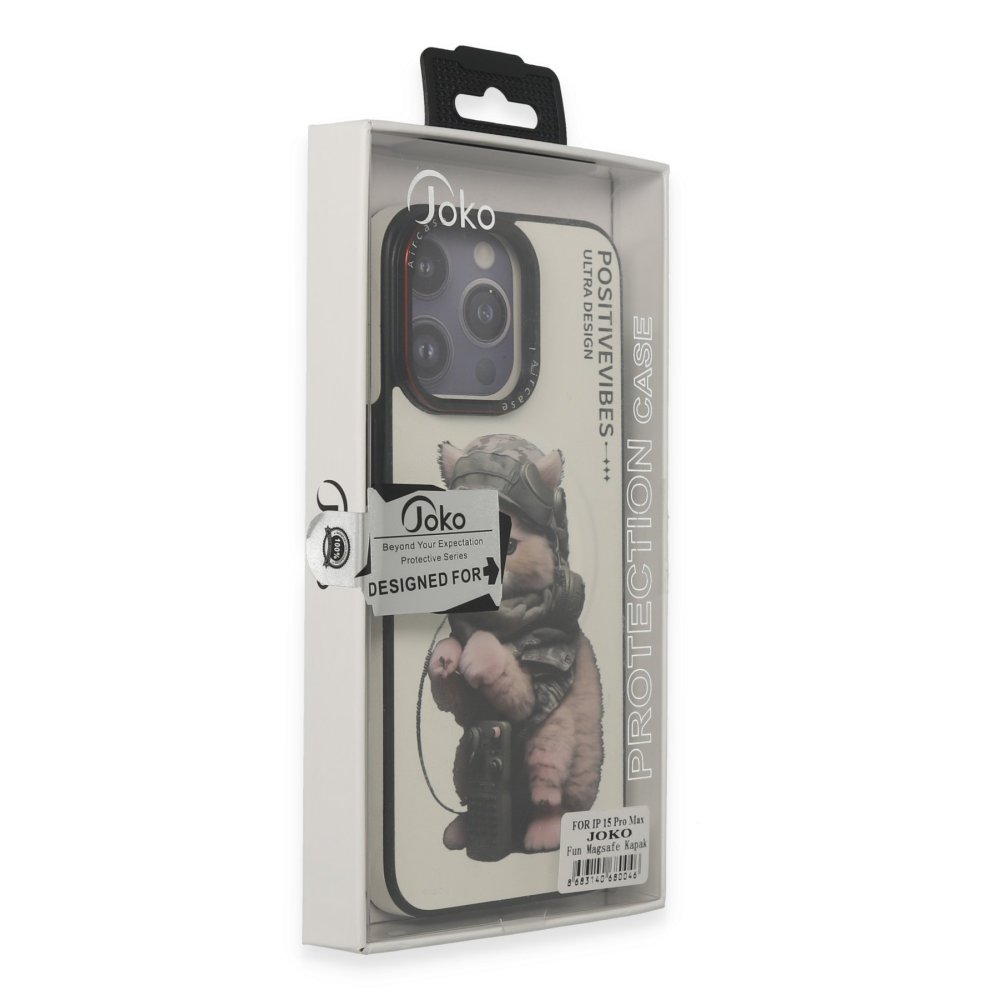 Joko iPhone 16 Pro Fun Magsafe Kapak - Natural Grey-2