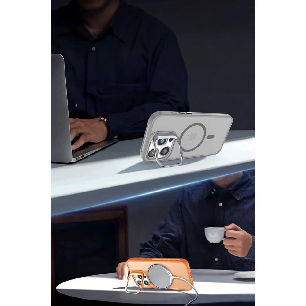 Joko iPhone 16 Pro Max Flet Lens Magsafe Kapak - Turuncu