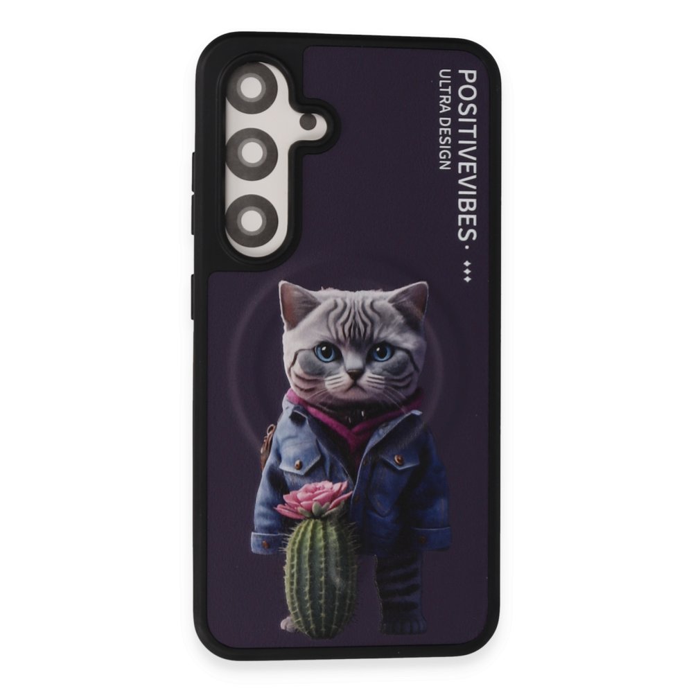 Joko Samsung Galaxy S23 FE Fun Magsafe Kapak - Derin Mor