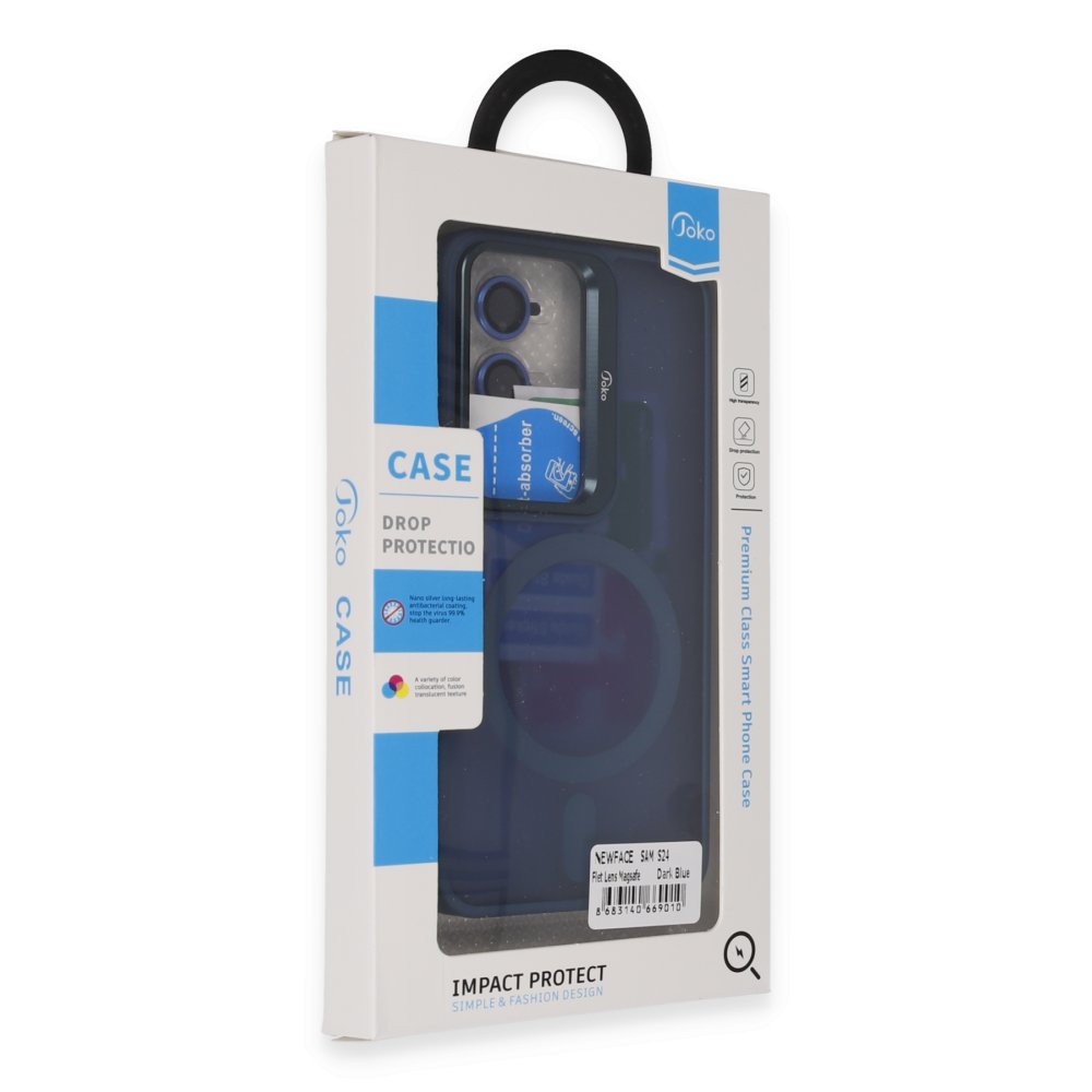 Joko Samsung Galaxy S24 Plus Flet Lens Magsafe Kapak - Lacivert