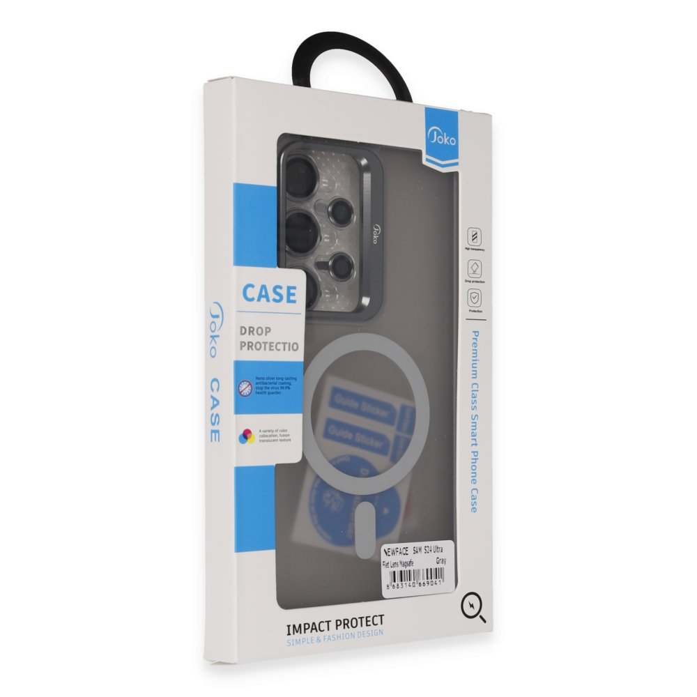 Joko Samsung Galaxy S24 Ultra Flet Lens Magsafe Kapak - Gri