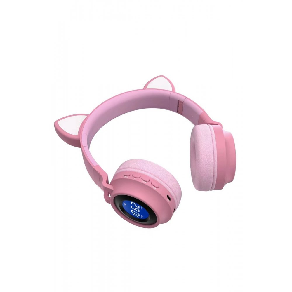 Karler Bass JR028 RGB Işıklı Kablosuz Kedi Kulaklık Lila