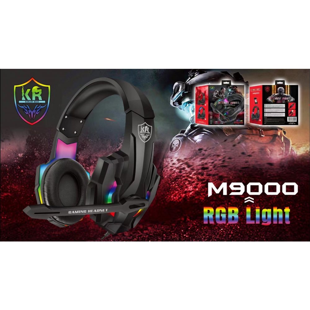 Karler Bass M9000 RGB Işıklı Oyuncu Kulaklığı